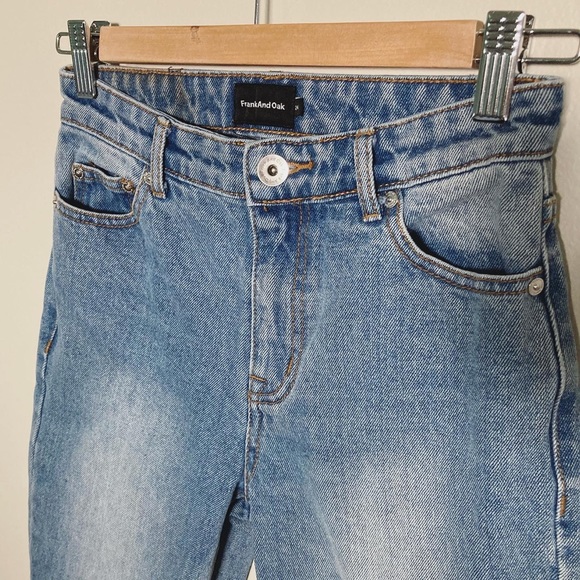 {sold} Frank and Oak High Rise Denim Sz 24 - Picture 1 of 3